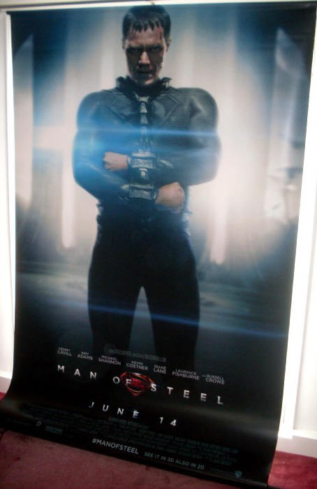 MAN OF STEEL: Zod/Michael Shannon UK Cinema Banner