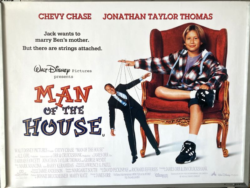 Cinema Poster: MAN OF THE HOUSE 1995 (Quad) Chevy Chase Farrah Fawcett Cinema Poster: MAN OF THE HOUSE 1995 (Quad) Chevy Chase Farrah Fawcett