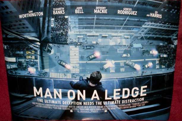 MAN ON A LEDGE: UK Quad Film Poster MAN ON A LEDGE: UK Quad Film Poster