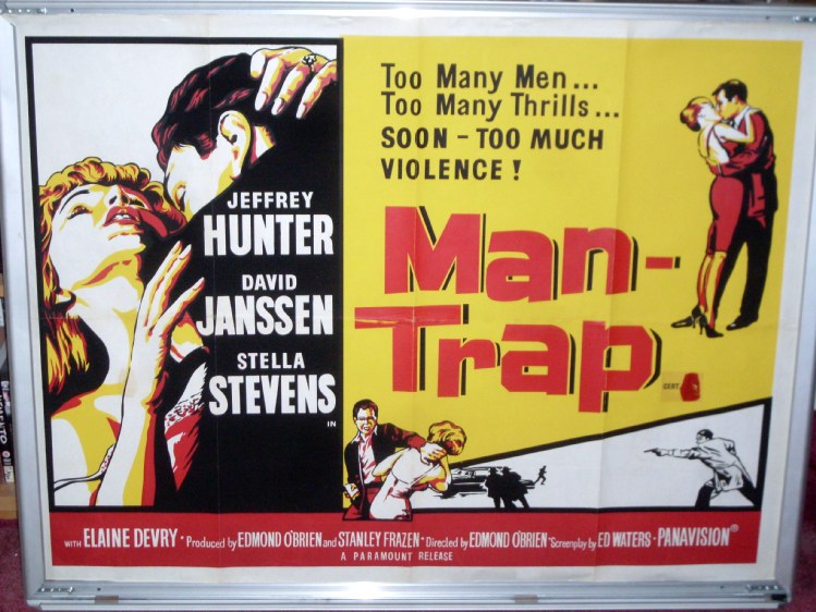 MAN-TRAP: Main UK Quad Film Poster MAN-TRAP: Main UK Quad Film Poster