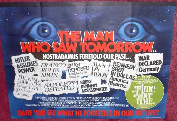 MAN WHO SAW TOMORROW, THE: UK Quad Film Poster MAN WHO SAW TOMORROW, THE: UK Quad Film Poster