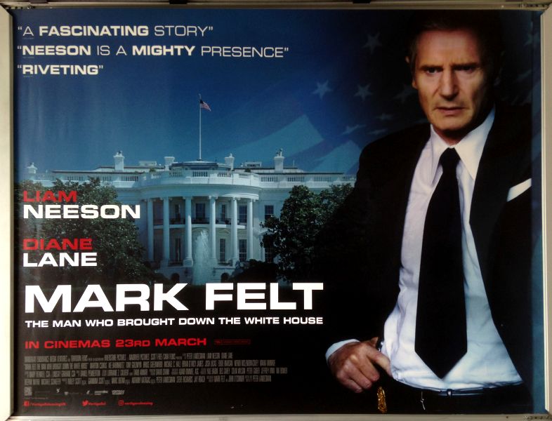 Cinema Poster: MARK FELT 2018 (Quad) Liam Neeson Diane Lane Marton Csokas