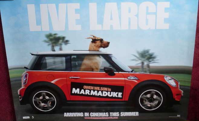 MARMADUKE: Advance 'Car' UK Quad Film Poster MARMADUKE: Advance 'Car' UK Quad Film Poster
