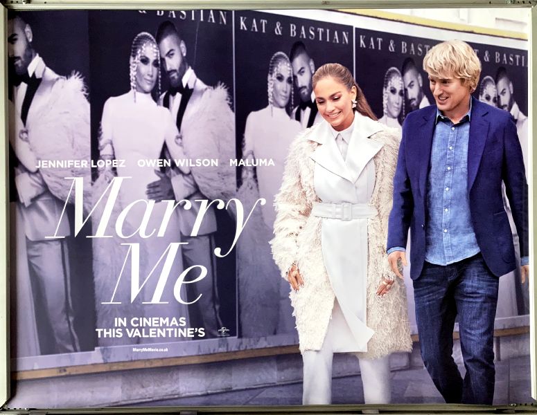 Cinema Poster: MARRY ME (Advance Quad) Jennifer Lopez Owen Wilson Maluma