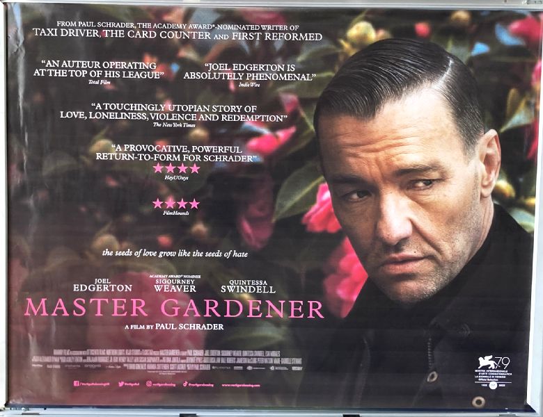 Cinema Poster: MASTER GARDENER 2023 (Quad) Joel Edgerton Sigourney Weaver Cinema Poster: MASTER GARDENER 2023 (Quad) Joel Edgerton Sigourney Weaver