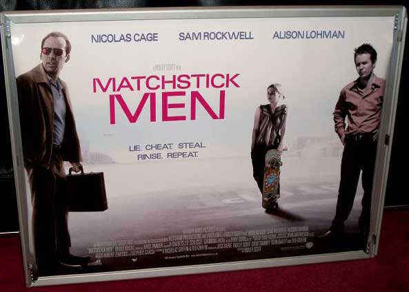 MATCHSTICK MEN: Main UK Quad Film Poster MATCHSTICK MEN: Main UK Quad Film Poster