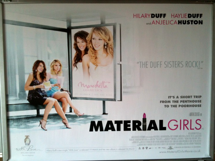 MATERIAL GIRLS: Main UK Quad Film Poster MATERIAL GIRLS: Main UK Quad Film Poster