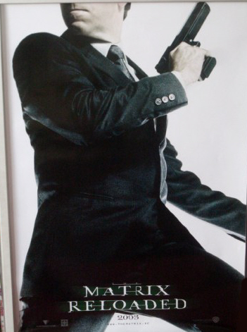MATRIX RELOADED: Agent Smith German Film Poster MATRIX RELOADED: Agent Smith German Film Poster