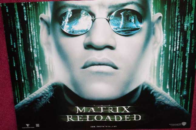 MATRIX RELOADED: Morpheous Character Quad Film Poster MATRIX RELOADED: Morpheous Character Quad Film Poster