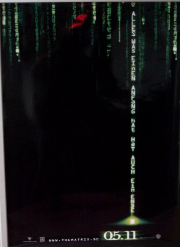 MATRIX REVOLUTIONS: German Film Poster MATRIX REVOLUTIONS: German Film Poster