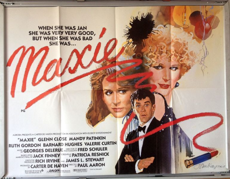 Cinema Poster: MAXIE 1985 (Quad) Glenn Close Mandy Patinkin Ruth Gordon