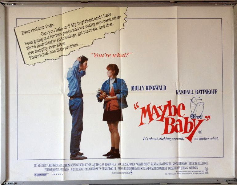 Cinema Poster: MAYBE BABY AKA For Keeps? 1988 (Quad) Molly Ringwald