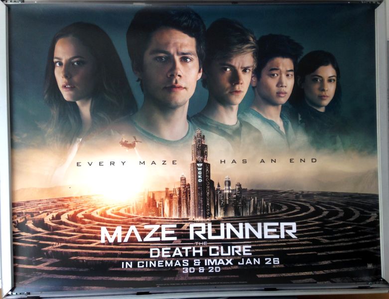 Cinema Poster: MAZE RUNNER THE DEATH CURE 2018 (Quad) Dylan O'Brien Cinema Poster: MAZE RUNNER THE DEATH CURE 2018 (Quad) Dylan O'Brien
