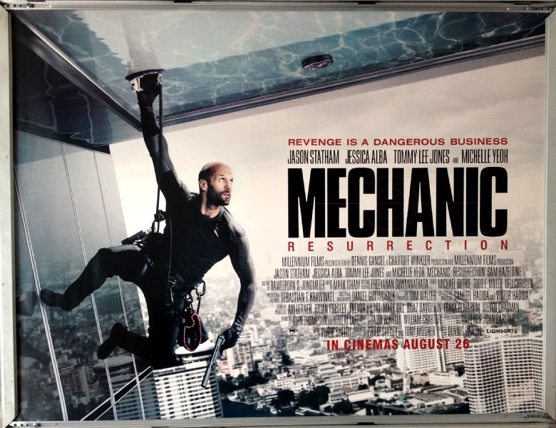 Cinema Poster: MECHANIC RESURRECTION  2016 (Quad) Jason Statham Jessica Alba 