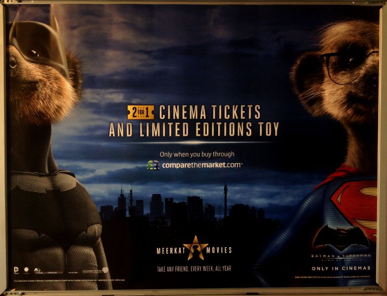 Cinema Poster: MEERCAT TWO FOR ONE MOVIES (Aleksandr Orlov and Oleg Quad) Batman v Superman