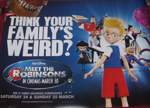 MEET THE ROBINSONS: Main UK Quad Film Poster