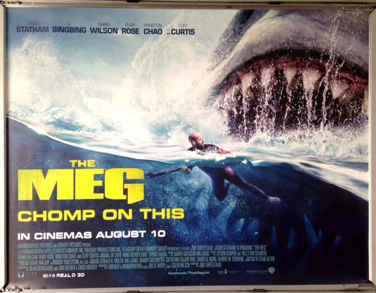 Cinema Poster: MEG, THE 2018 (Quad) Jason Statham Bingbing Li Rainn Wilson Cinema Poster: MEG, THE 2018 (Quad) Jason Statham Bingbing Li Rainn Wilson