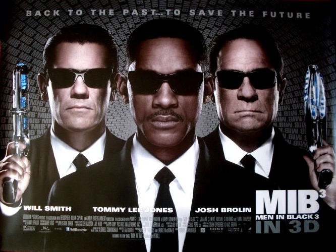 MEN IN BLACK 3: Main UK Quad Film Poster