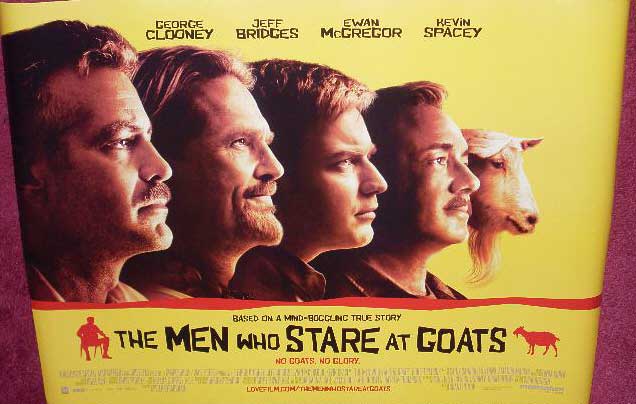MEN WHO STARE AT GOATS, THE: Main UK Quad Film Poster MEN WHO STARE AT GOATS, THE: Main UK Quad Film Poster