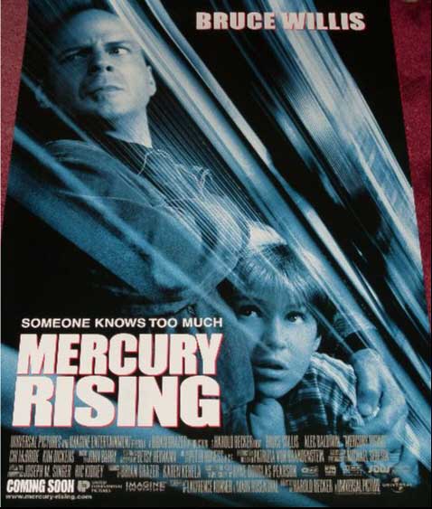 MERCURY RISING: Advance One Sheet Film Poster MERCURY RISING: Advance One Sheet Film Poster