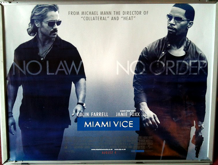 MIAMI VICE: Main UK Quad Film Poster