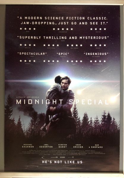 Cinema Poster: MIDNIGHT SPECIAL 2016 (One Sheet) Adam Driver Michael Shannon
