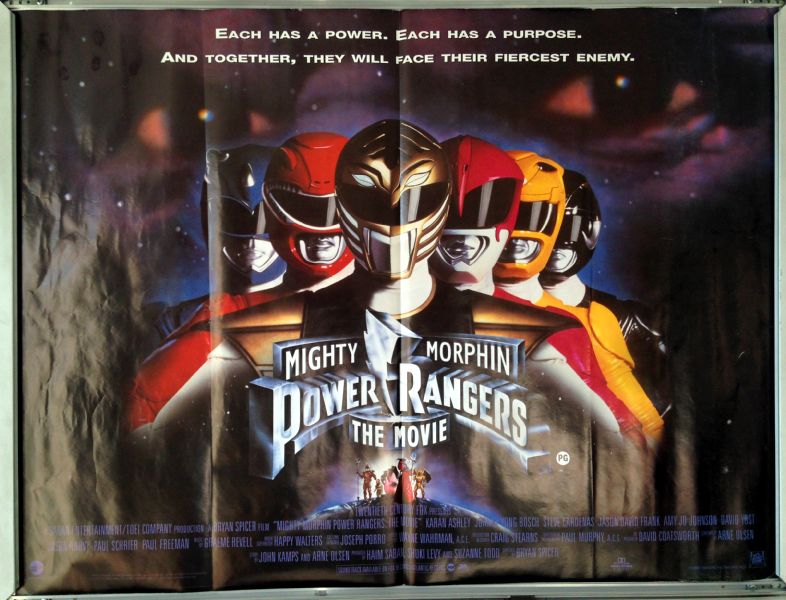 Cinema Poster: MIGHTY MORPHIN POWER RANGERS THE MOVIE 1993 (Main Quad)