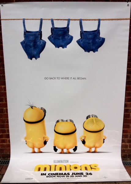 Cinema Banner: MINIONS 2015 Sandra Bullock Jon Hamm Michael Keaton