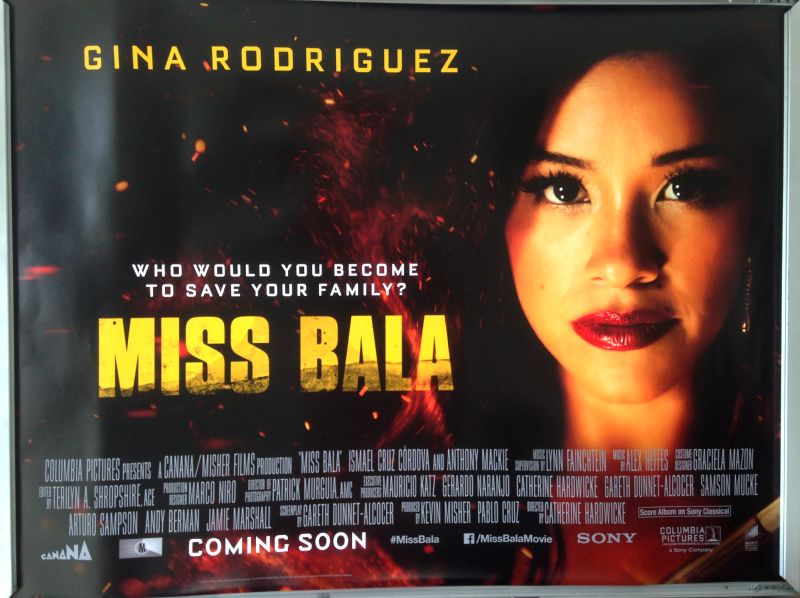 Cinema Poster: MISS BALA 2019 (Quad) Gina Rodriguez Thomas Dekker Vivian Chan