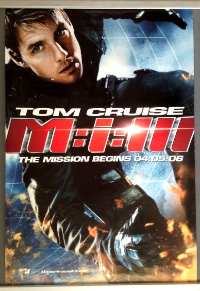 Cinema Poster: MISSION IMPOSSIBLE 3 2006 (Main One Sheet) Tom Cruise Ving Rhames