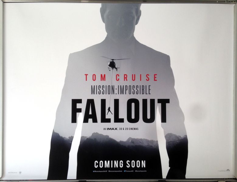 Cinema Poster: MISSION IMPOSSIBLE FALLOUT 2018 (Advance Quad) Tom Cruise Cinema Poster: MISSION IMPOSSIBLE FALLOUT 2018 (Advance Quad) Tom Cruise