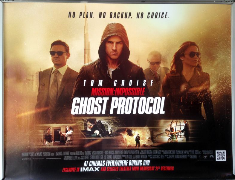 Cinema Poster: MISSION IMPOSSIBLE GHOST PROTOCOL 2011 (Main Quad) Cinema Poster: MISSION IMPOSSIBLE GHOST PROTOCOL 2011 (Main Quad)