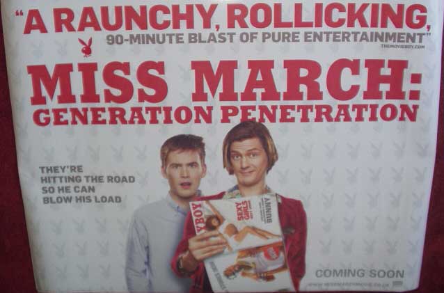 MISS MARCH GENERATION PENETRATION: Main UK Quad Film Poster