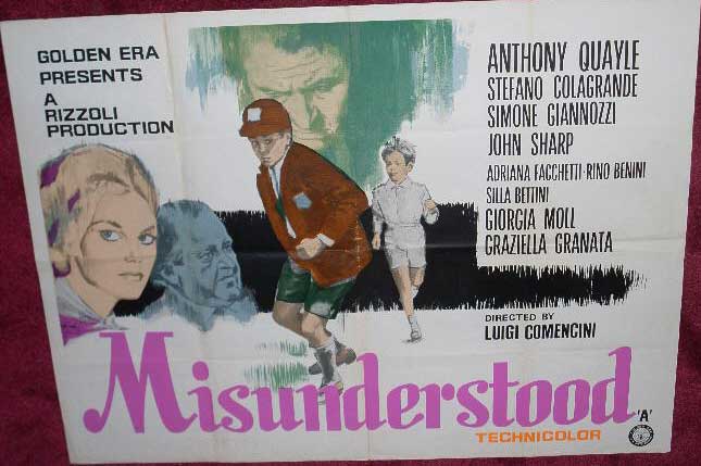 MISUNDERSTOOD: UK Quad Film Poster MISUNDERSTOOD: UK Quad Film Poster