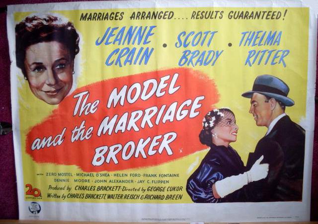 MODEL AND THE MARRIAGE BROKER, THE: UK Quad Film Poster MODEL AND THE MARRIAGE BROKER, THE: UK Quad Film Poster