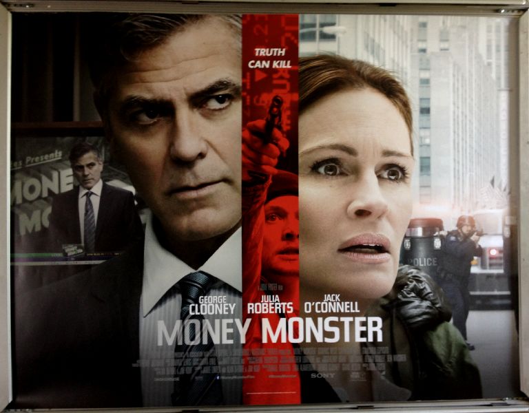 Cinema Poster: MONEY MONSTER 2016 (Quad) George Clooney Julia Roberts Jack O'Connell Cinema Poster: MONEY MONSTER 2016 (Quad) George Clooney Julia Roberts Jack O'Connell