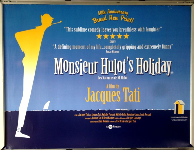 Cinema Poster: MONSIEUR HULOT'S HOLIDAY 1953 (50th Anniversary Quad) Jacques Tati 