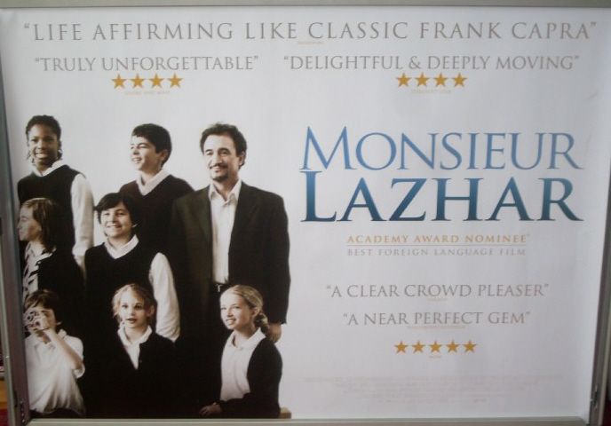 MONSIEUR LAZHAR: UK Quad Film Poster MONSIEUR LAZHAR: UK Quad Film Poster