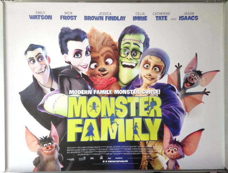 Cinema Poster: MONSTER FAMILY 2018 (Quad) Emily Watson Jason Isaacs Nick Frost