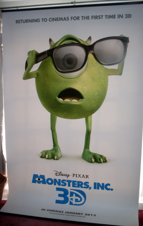 MONSTERS INC 3D: Cinema Banner