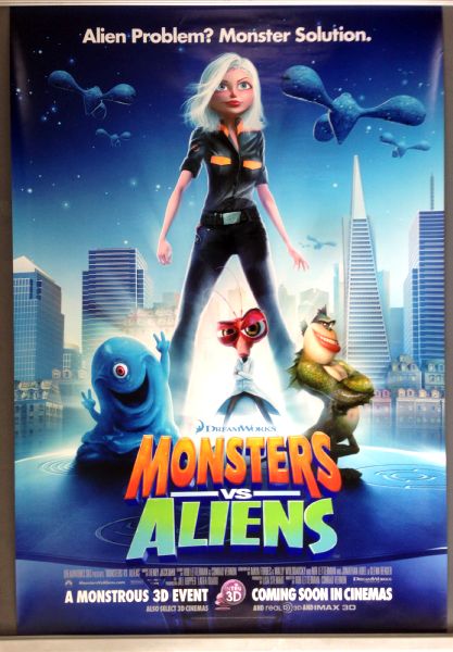 Cinema Poster: MONSTERS VS ALIENS 2009 (Advance One Sheet) Seth Rogen Cinema Poster: MONSTERS VS ALIENS 2009 (Advance One Sheet) Seth Rogen