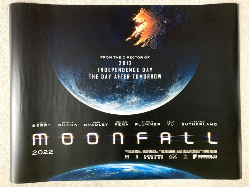 Cinema Poster: MOONFALL 2022 (Quad) Halle Berry Patrick Wilson John Bradley