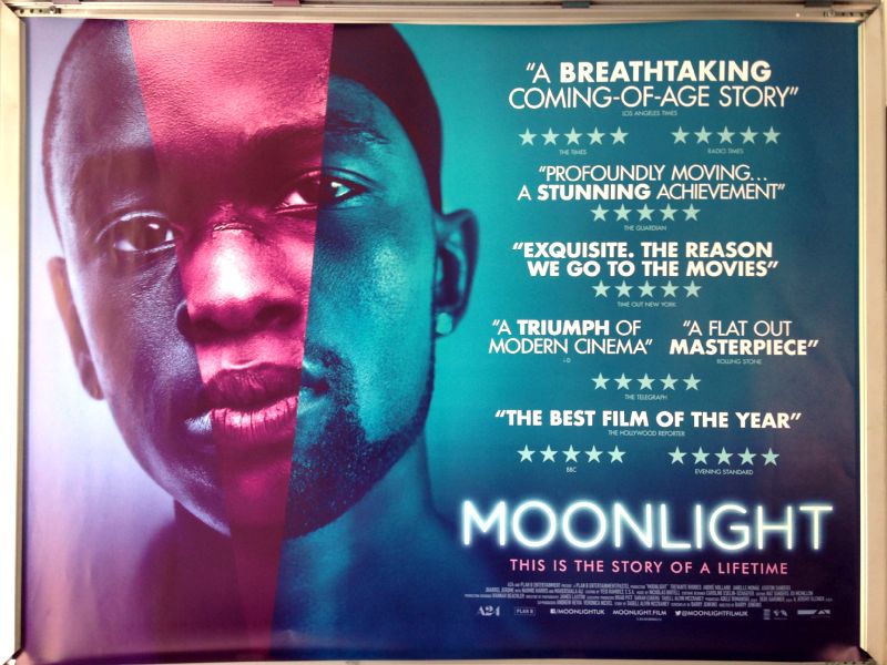 Cinema Poster: MOONLIGHT 2017 (Main Quad) Mahershala Ali Shariff Earp