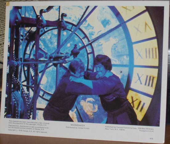 MOONRAKER: Lobby Card M-6 (Bond Grapples) MOONRAKER: Lobby Card M-6 (Bond Grapples)