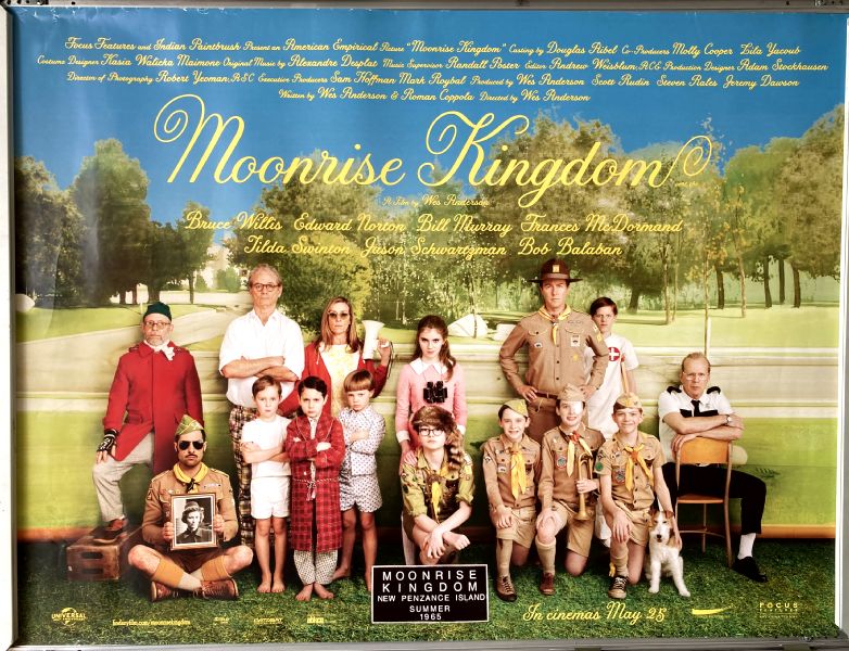 Cinema Poster: MOONRISE KINGDOM 2012 (Quad) Bruce Willis Bill Murray Jared Gilman Cinema Poster: MOONRISE KINGDOM 2012 (Quad) Bruce Willis Bill Murray Jared Gilman