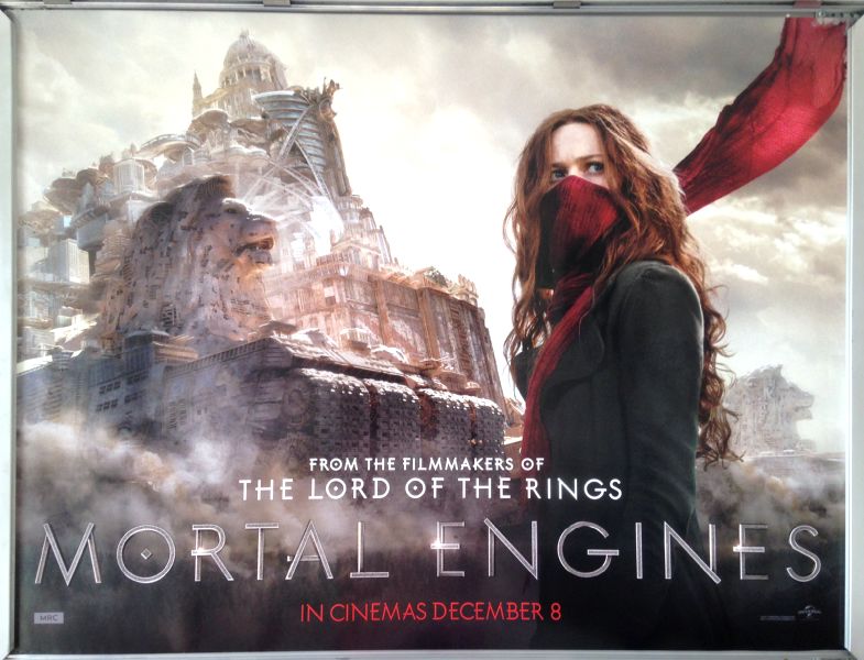 Cinema Poster: MORTAL ENGINES 2018 (Building Quad) Hera Hilmar Robert Sheehan