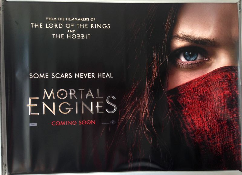 Cinema Poster: MORTAL ENGINES 2018 (Face Quad) Hera Hilmar Robert Sheehan