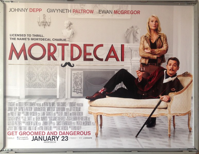 Cinema Poster: MORTDECAI 2015 (Main Quad) Gwyneth Paltrow Johnny Depp