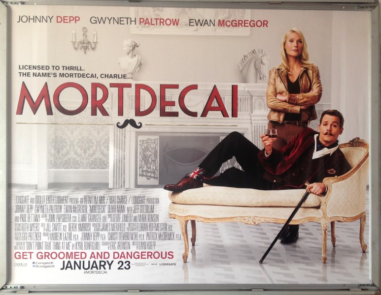 Cinema Poster: MORTDECAI 2015 (Main Quad) Gwyneth Paltrow Johnny Depp Cinema Poster: MORTDECAI 2015 (Main Quad) Gwyneth Paltrow Johnny Depp
