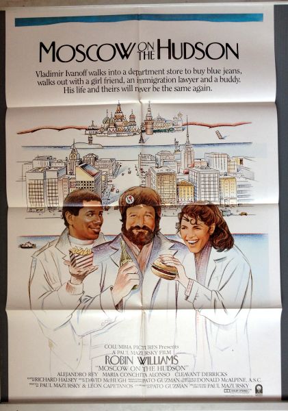 Cinema Poster: MOSCOW ON THE HUDSON 1984 (One Sheet) Robin Williams Cinema Poster: MOSCOW ON THE HUDSON 1984 (One Sheet) Robin Williams